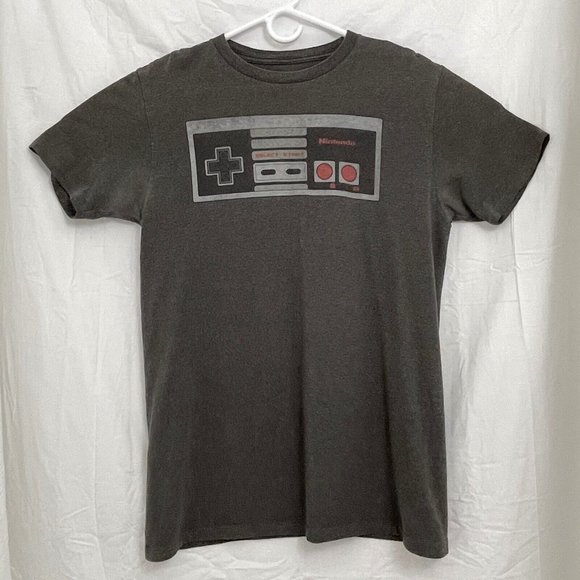 Nintendo Entertainment System Retro Controller Tee Unisex M Brown - Picture 1 of 5